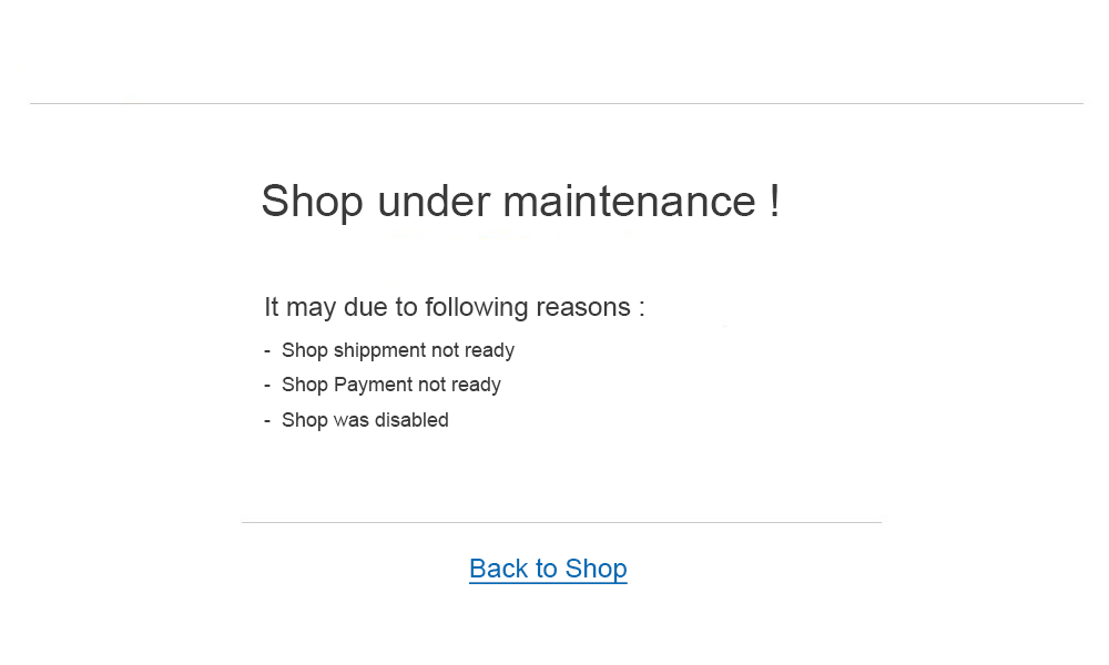 Maintenance